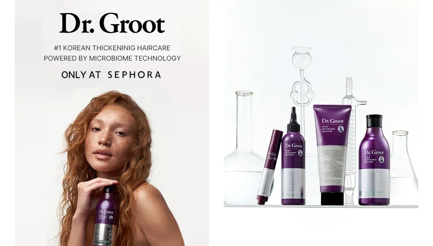 Dr.Groot Sephora campaign image supplied with LG Household and Health Care's June 2026 pre-launch release